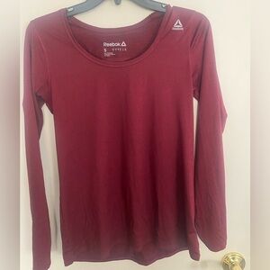 Reebok Women's Red Long Sleeve Top